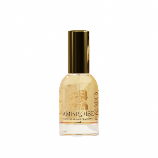 15 mL glass spray bottle of Nourishing Hair Fragrance - Ambroise