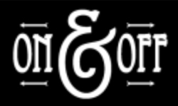 Black and white logo with 'ON & OFF' text